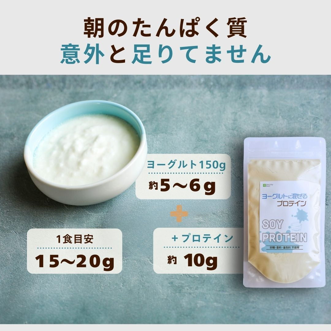 ヨーグルトに混ぜるプロテイン